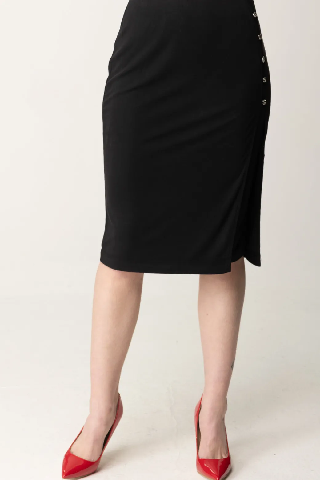 Donna Guess Gonna Midi Elis con Lettering