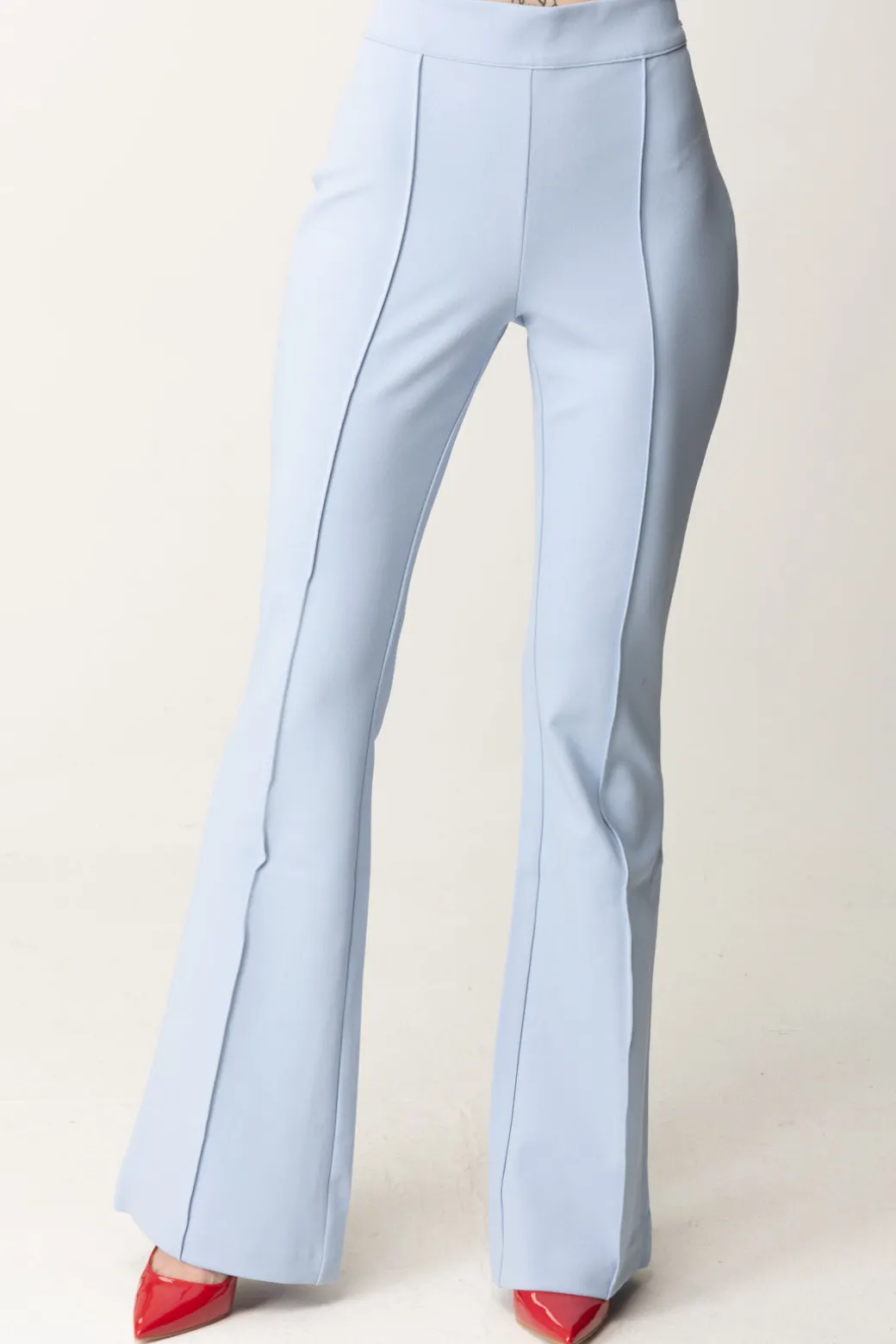 Donna Guess Pantaloni Flared Evelina con Piping