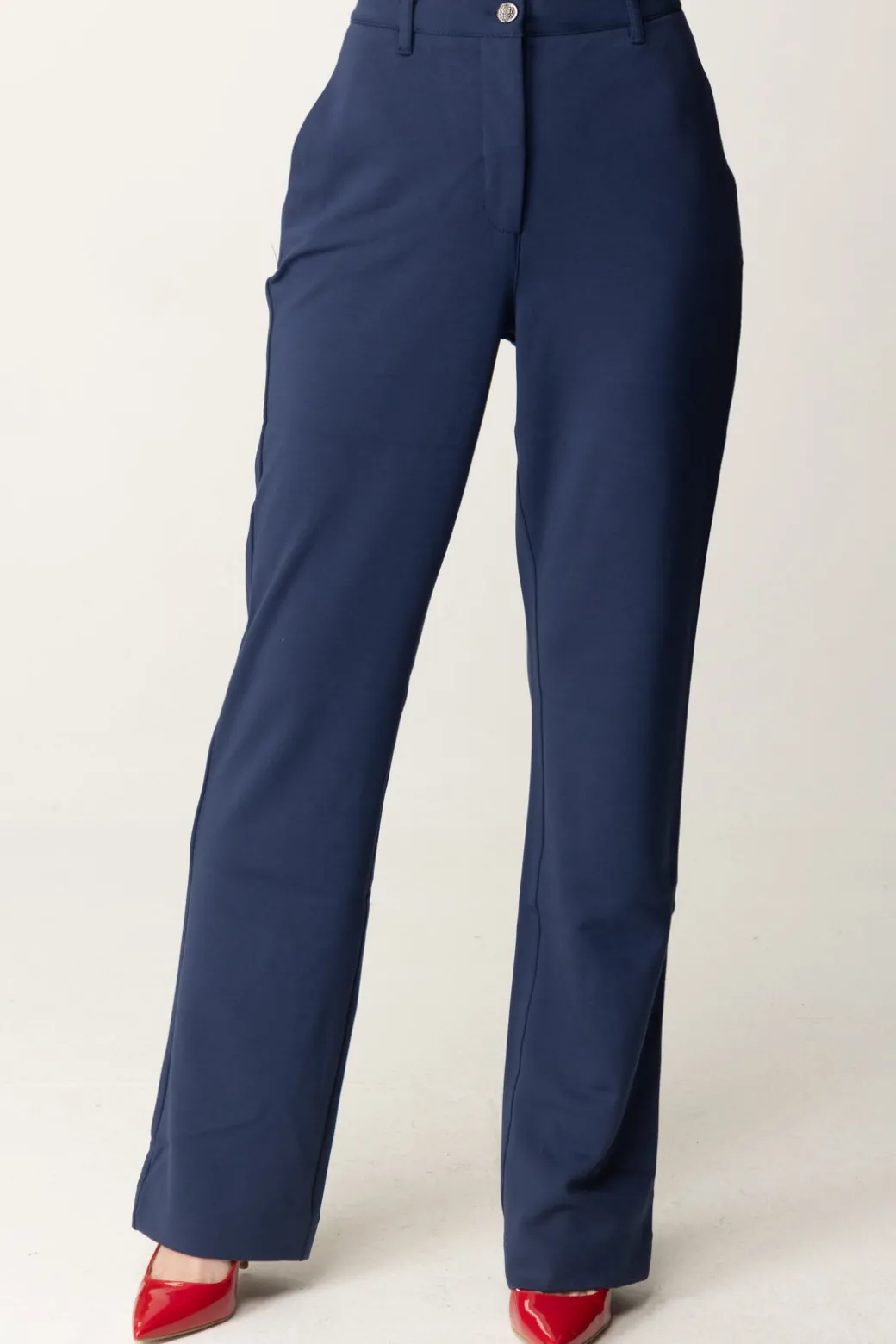Donna Guess Pantaloni Vita Alta Zoe