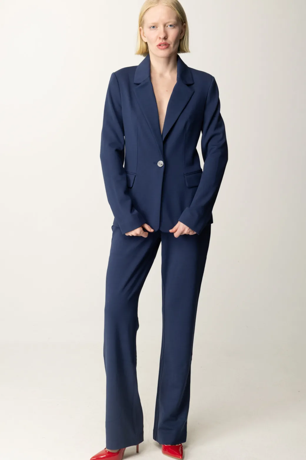 Donna Guess Pantaloni Vita Alta Zoe