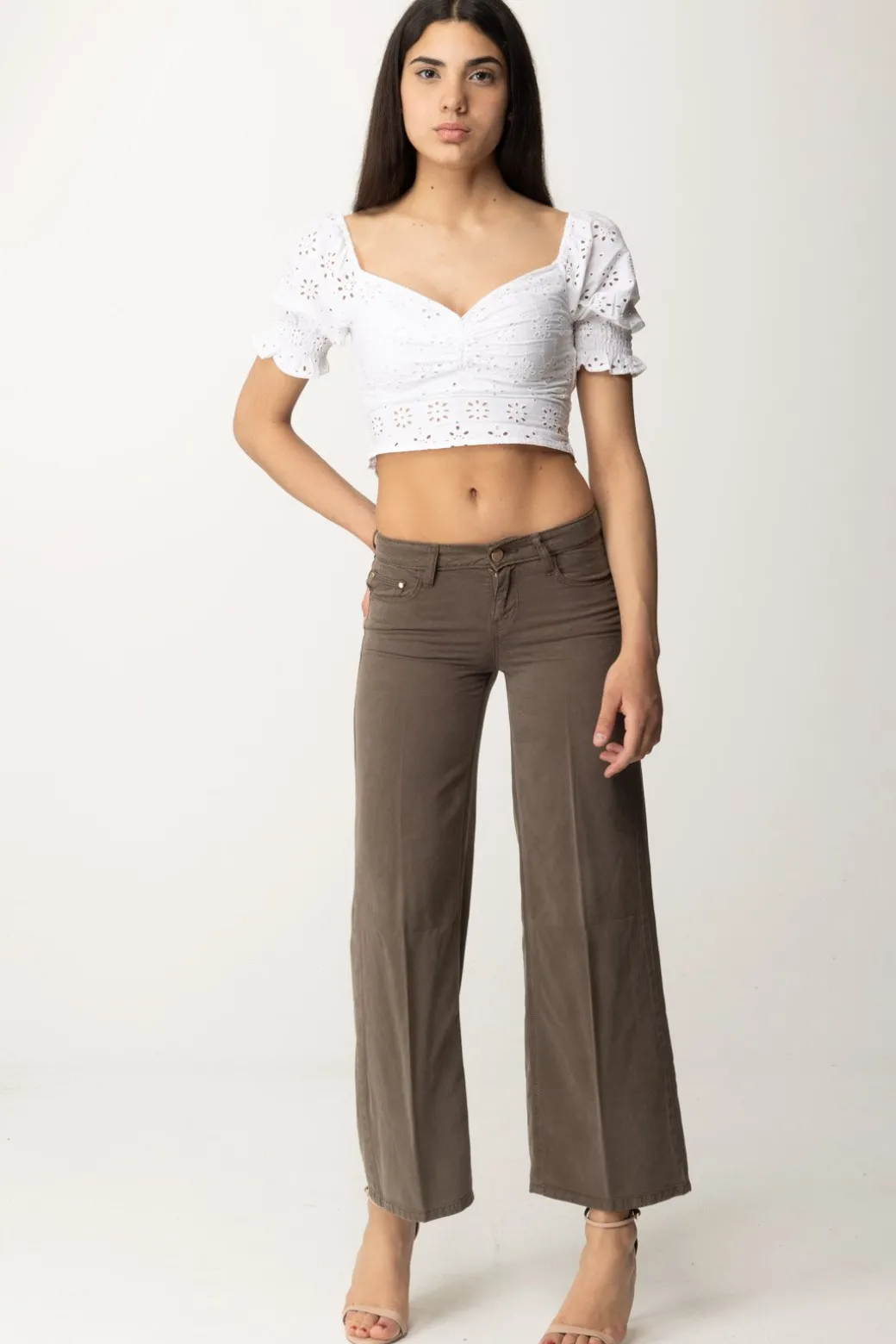 Donna Guess Pantaloni Wide Leg