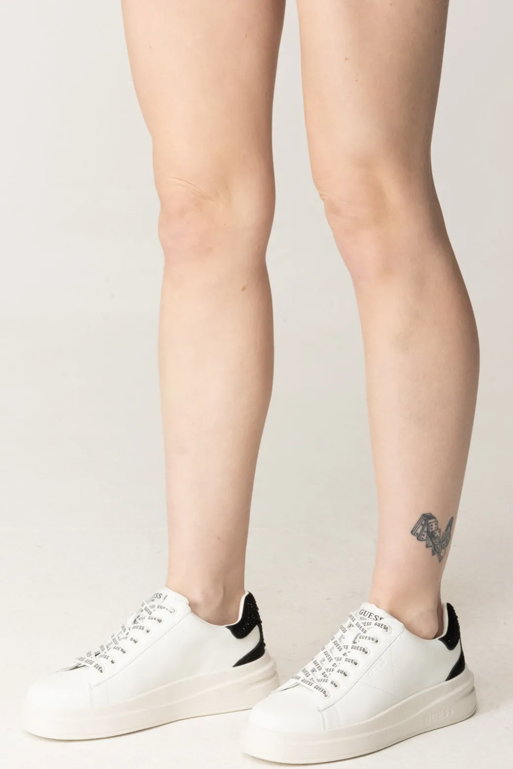 Donna Guess Sneakers Elbina con Strass