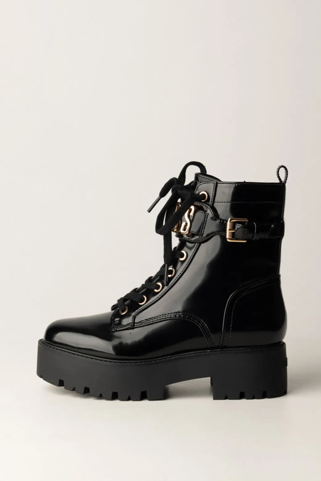 Donna Guess Stivaletti Vaires Effetto Vernice