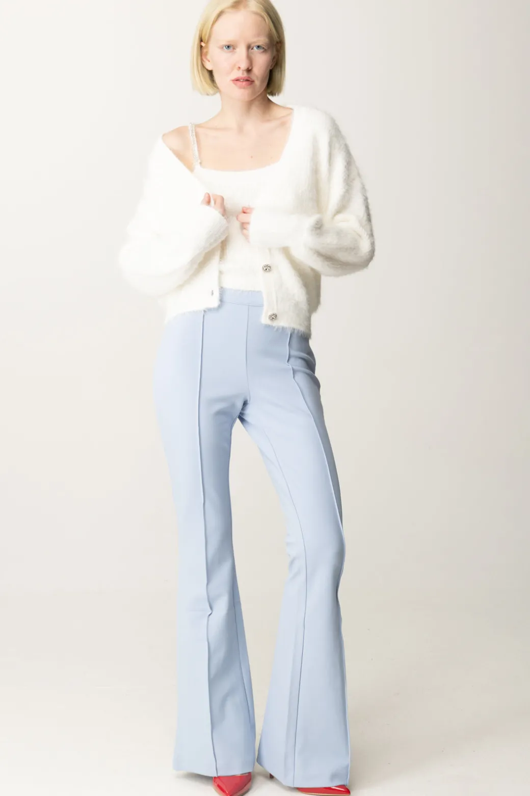 Donna Guess Top Crop Keyla con Bretelle Strass