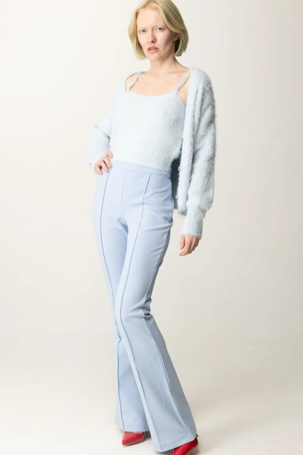 Donna Guess Top Crop Keyla con Bretelle Strass