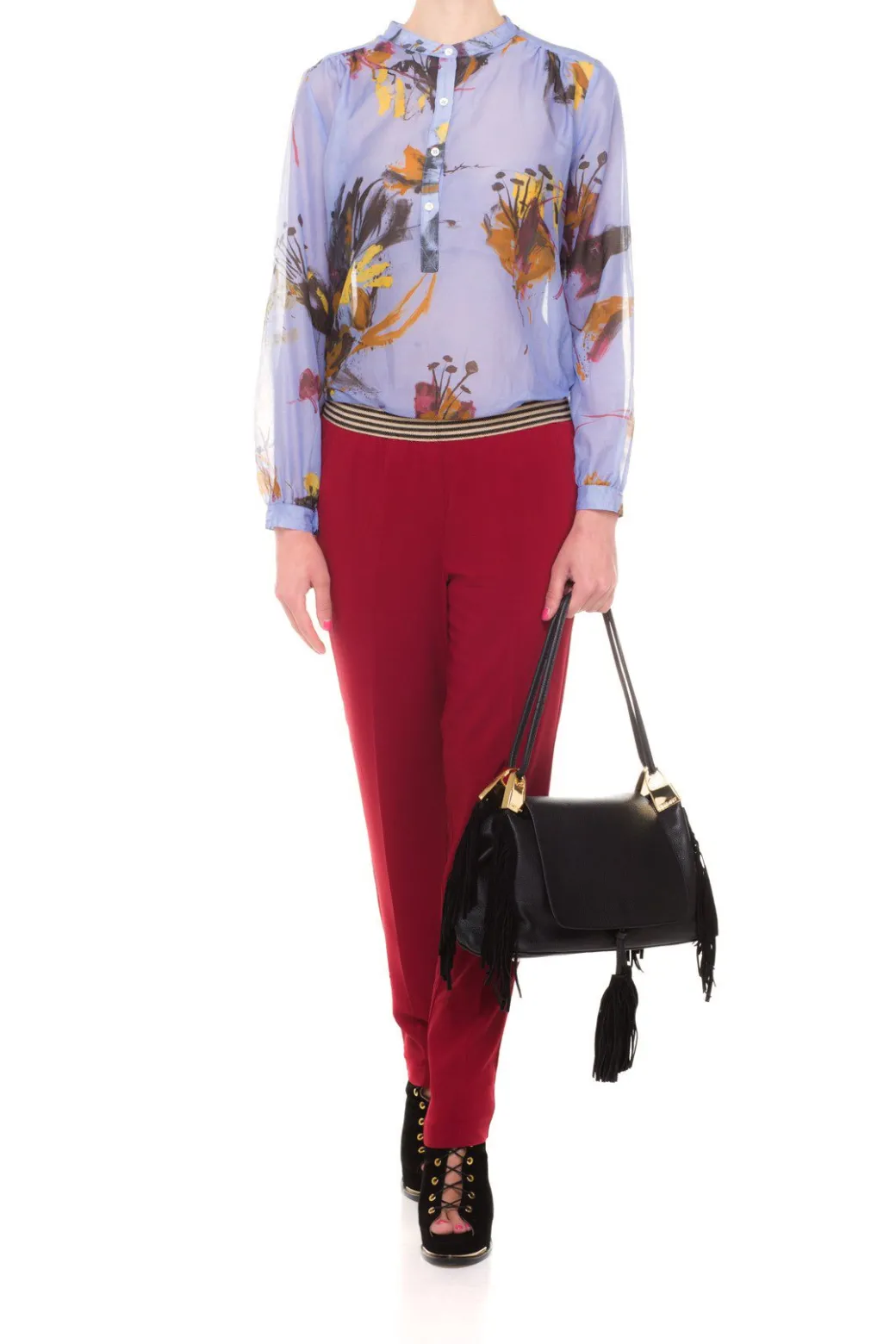 Donna Jucca : Pantalone con Elastico In Vita