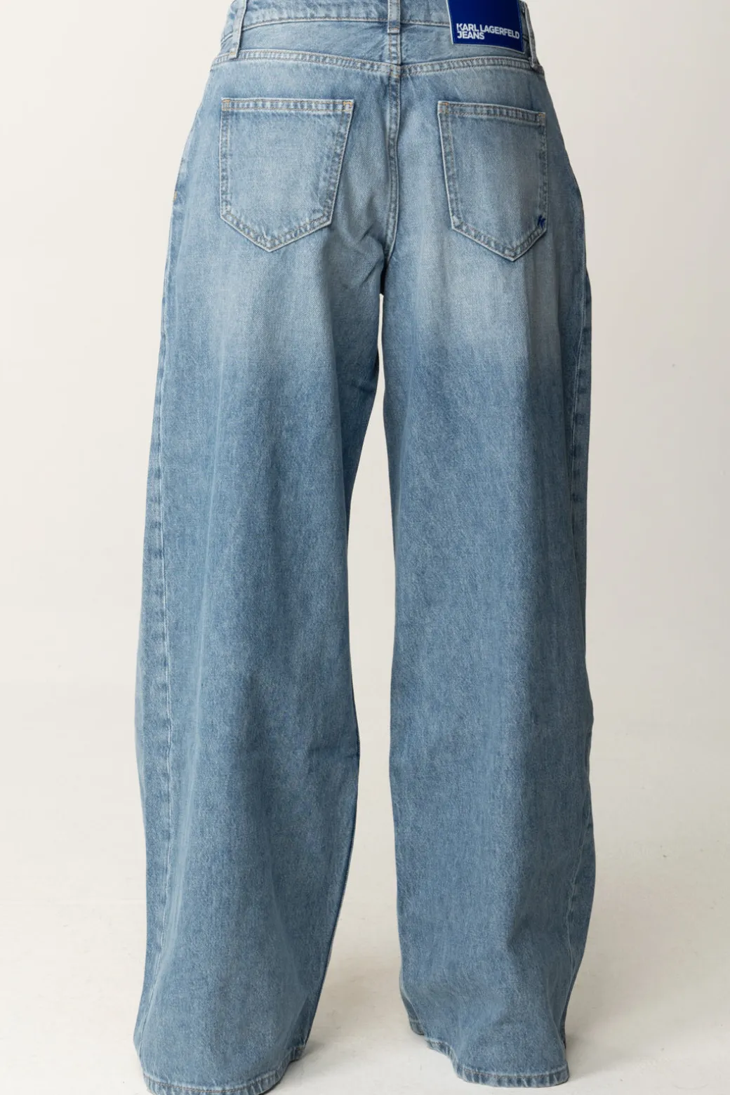 Donna Karl Lagerfeld Jeans Wide-leg con Pieghe Sartoriali