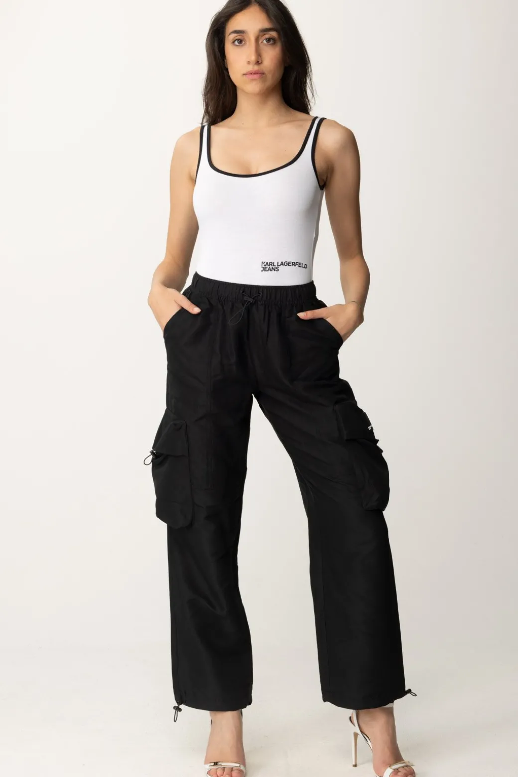Donna Karl Lagerfeld Pantaloni Cargo Utility