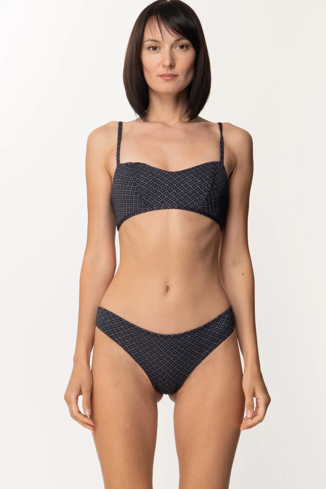 Donna Mali Beachwear Bikini a Fascia con Geometrica