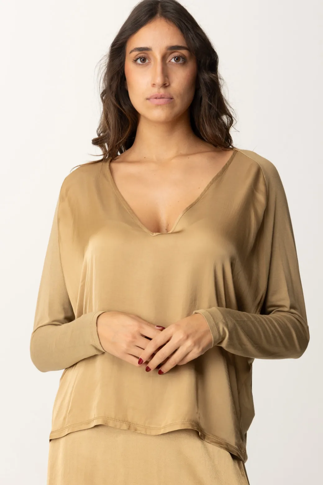 Donna Manila Grace Blusa Morbida In Satin