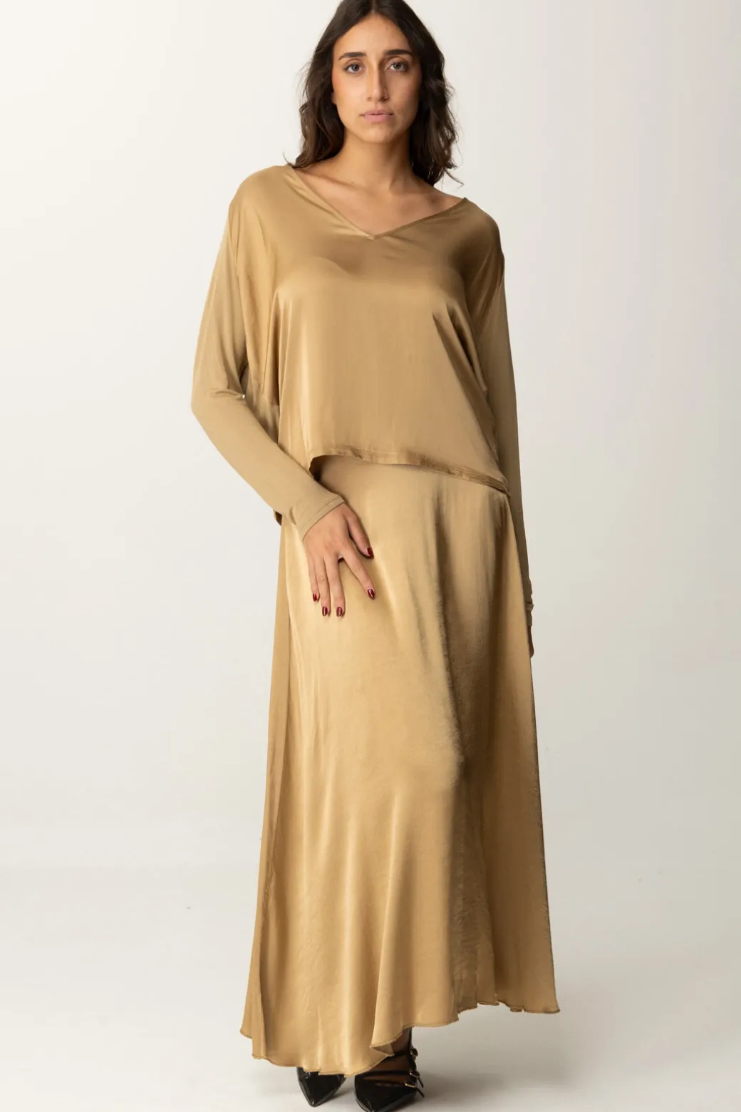 Donna Manila Grace Blusa Morbida In Satin