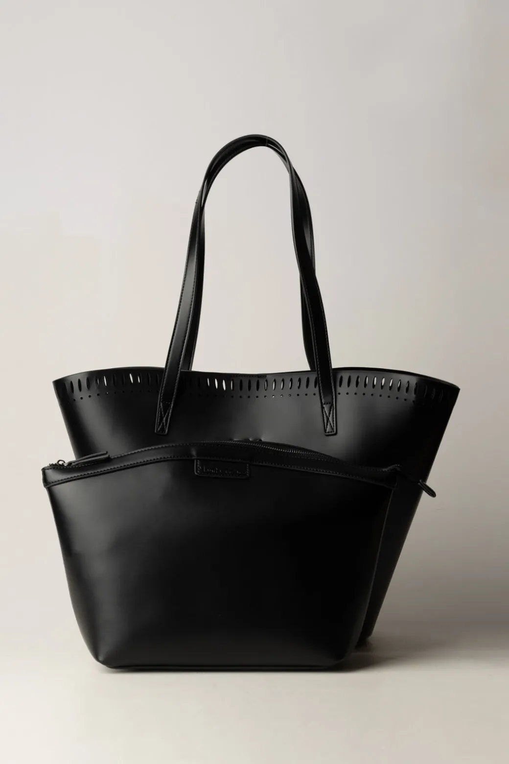 Donna Manila Grace Borsa Cesta Maxi con Bordo Laserato