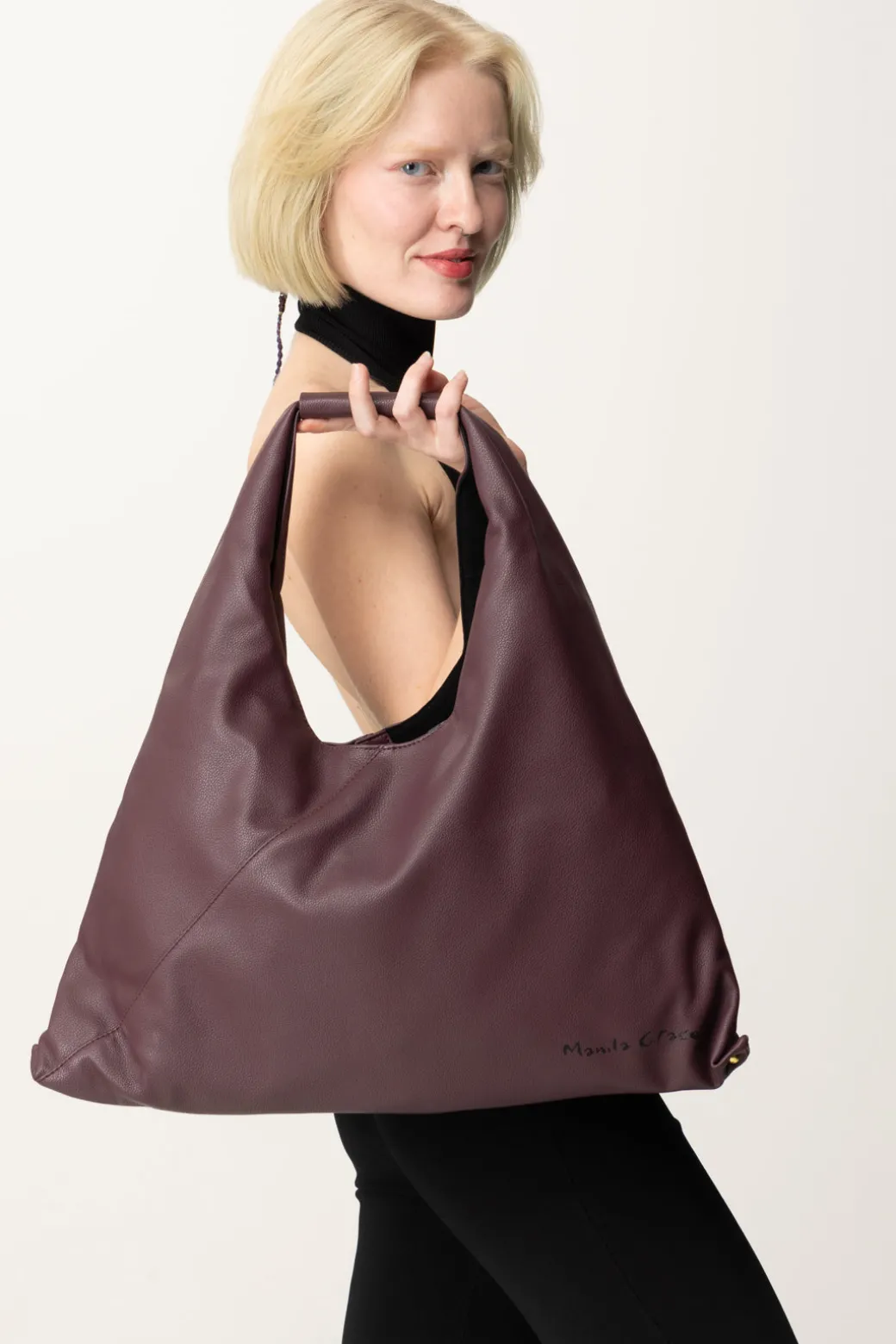 Donna Manila Grace Borsa Sacca Morbida In Ecopelle