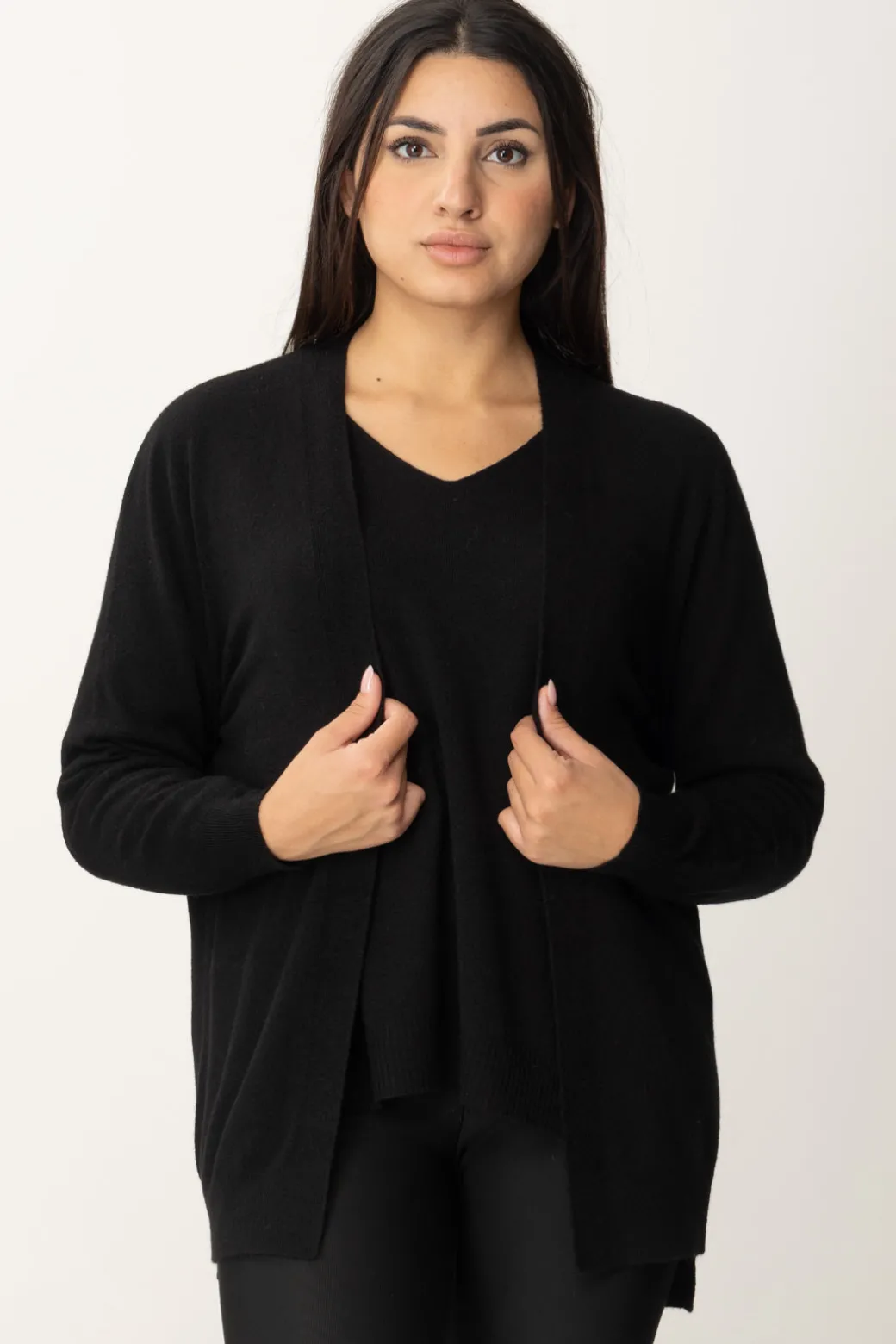 Donna Manila Grace Cardigan Basic Senza Bottoni