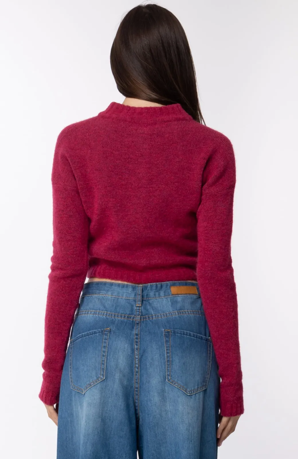 Donna Manila Grace Cardigan Corto con Dettaglio Ricamo
