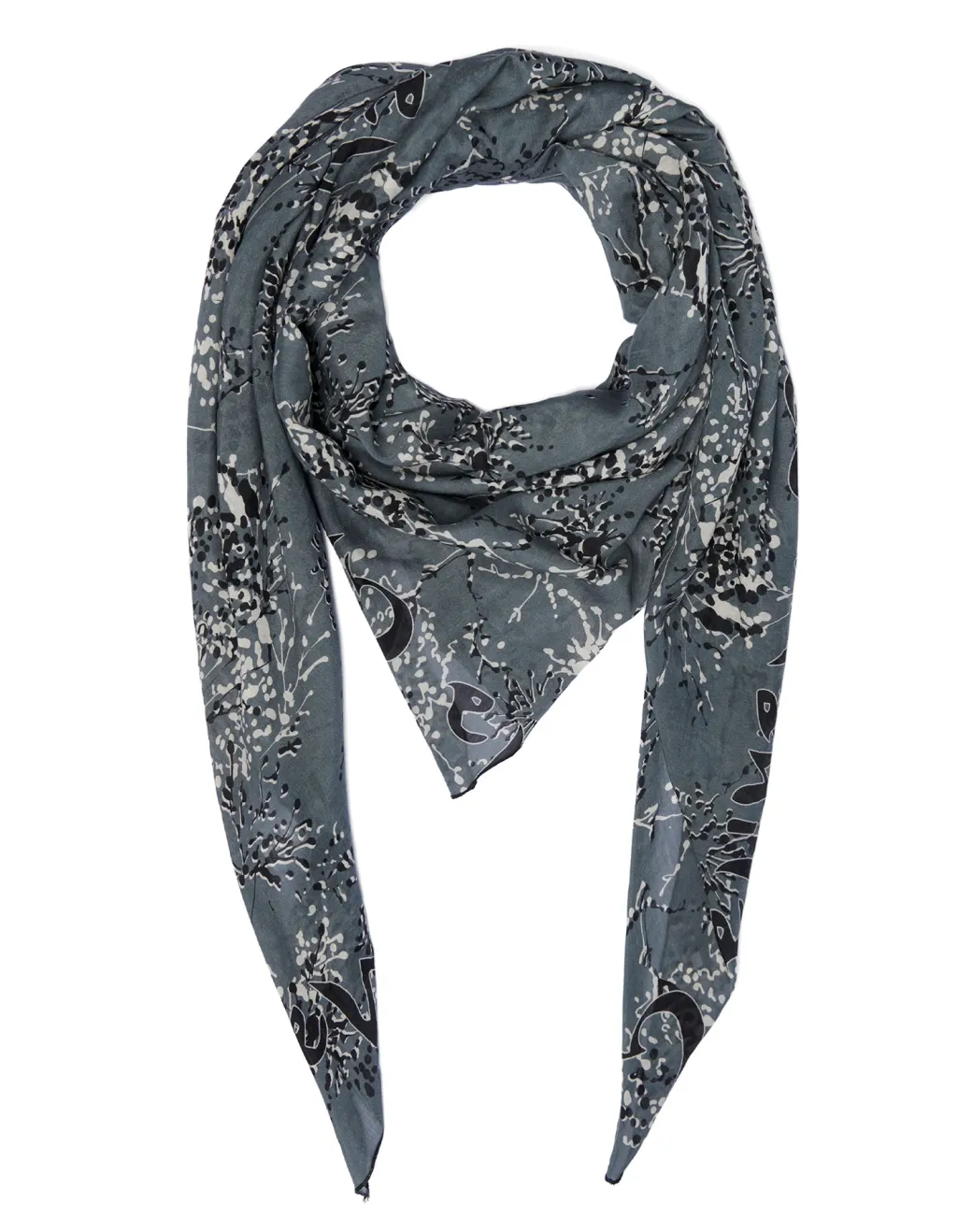 Donna Manila Grace Foulard Trapezio Stampato In Cotone e Seta