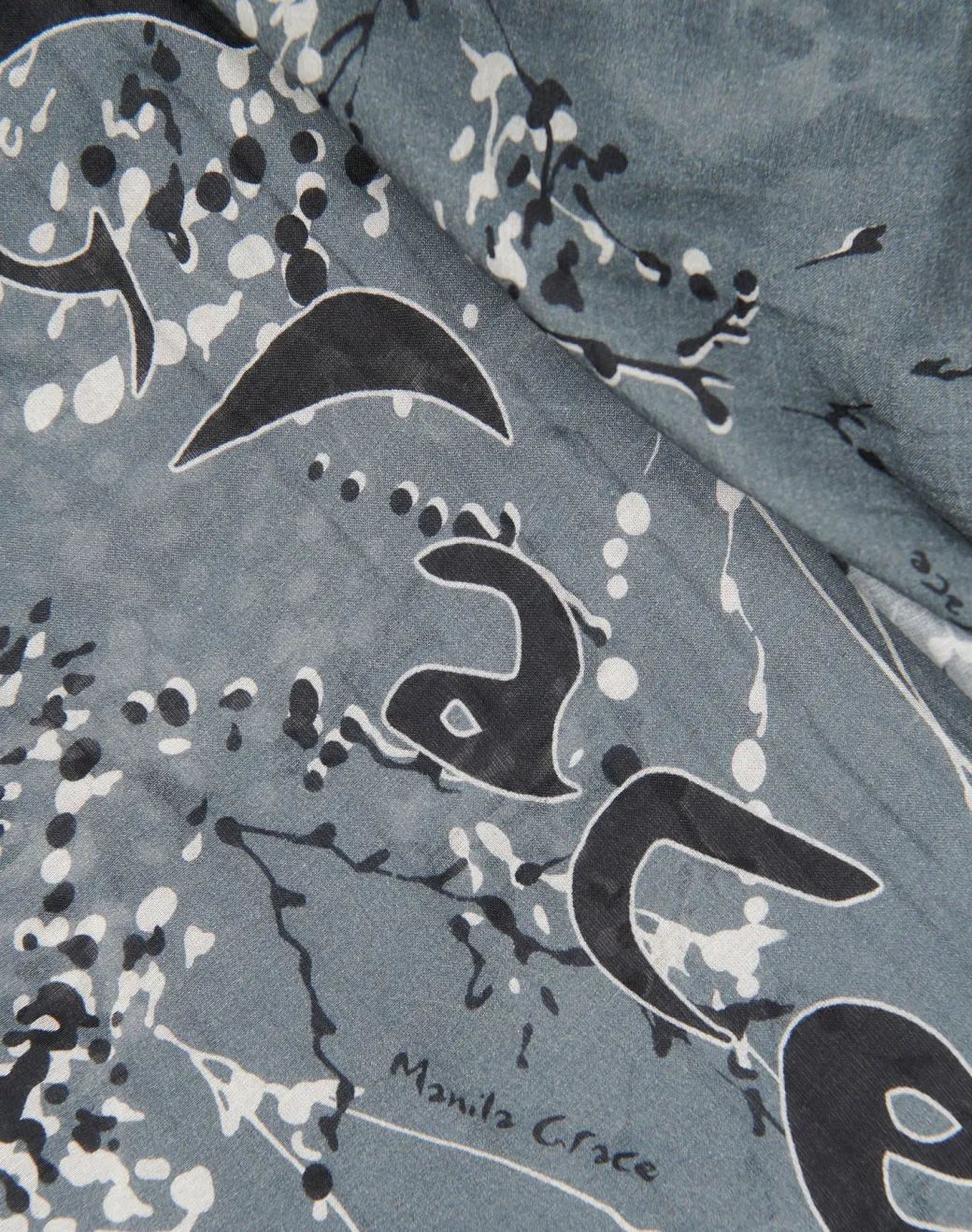 Donna Manila Grace Foulard Trapezio Stampato In Cotone e Seta