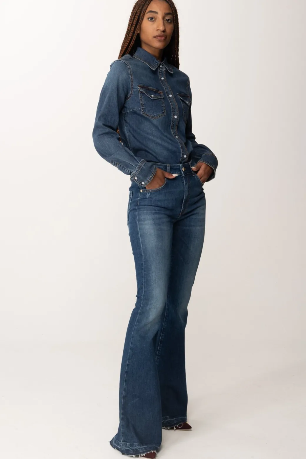 Donna Manila Grace Jeans Basic a Zampa