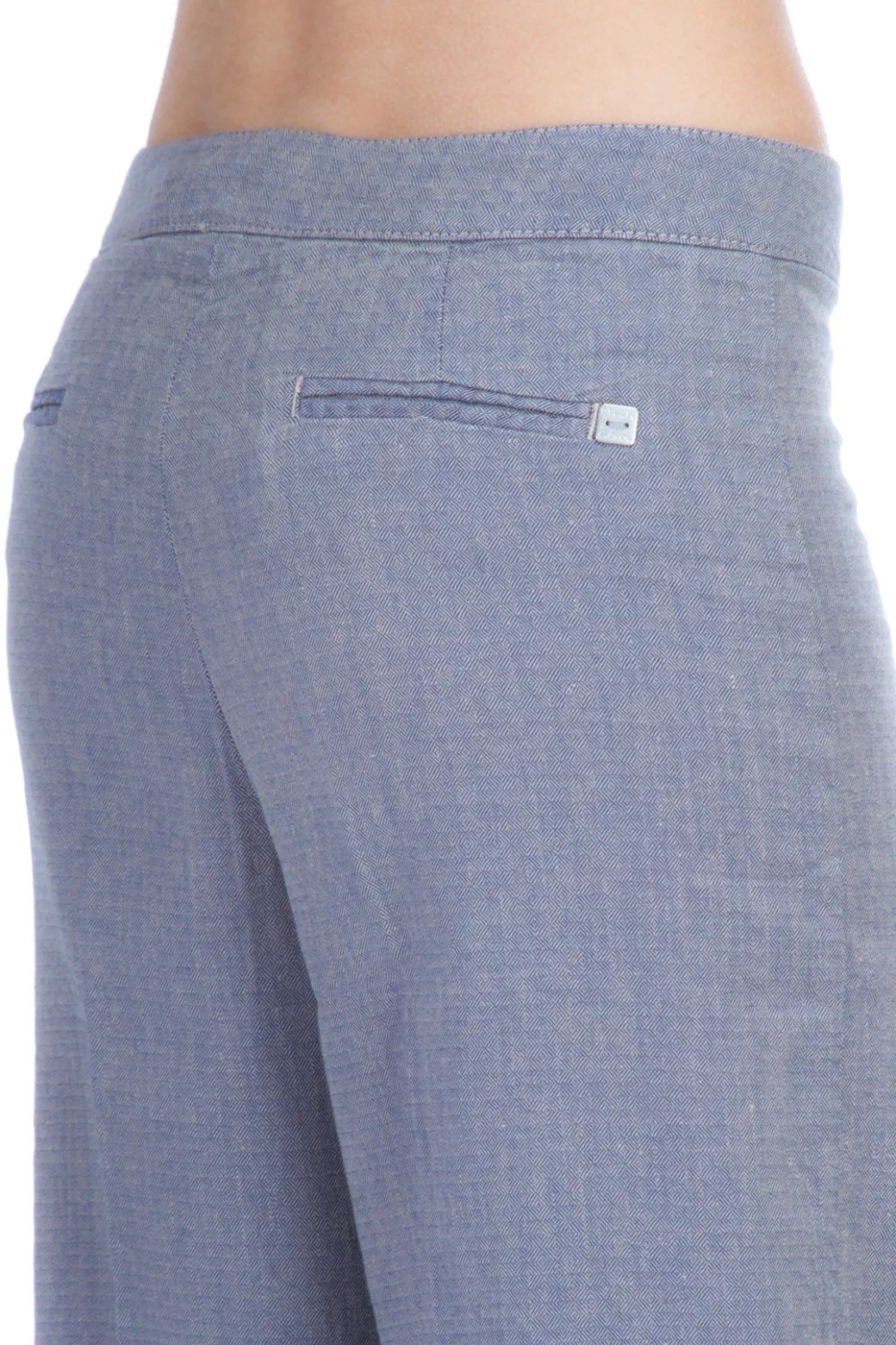 Donna Manila Grace Pantalone Palazzo Vista Bassa con Tesche Posteriori