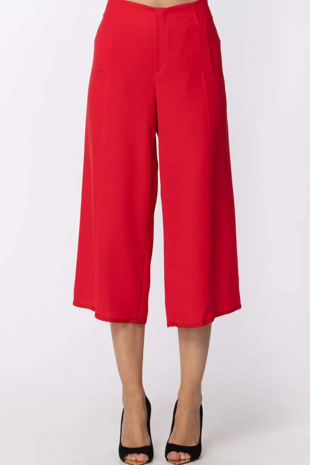Donna Manila Grace Pantaloni Crop Ampi Vita Bassa