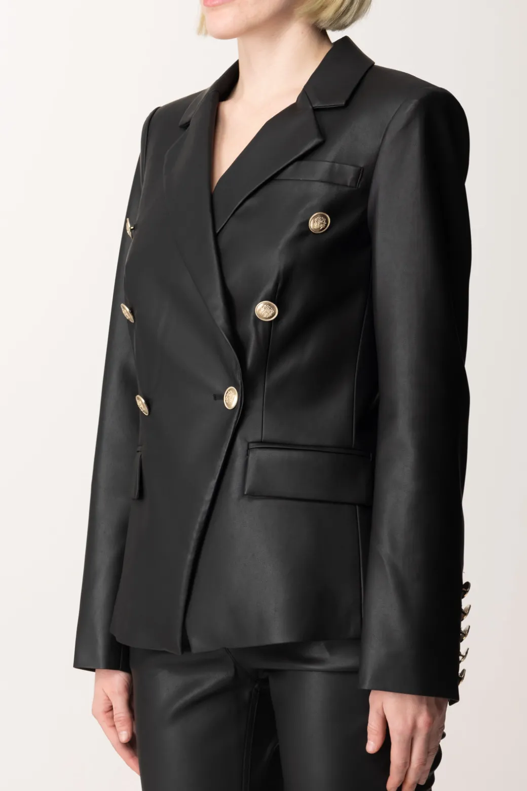 Donna Marciano By Guess Giacca Doppiopetto Pamela In Pelle Sintetica