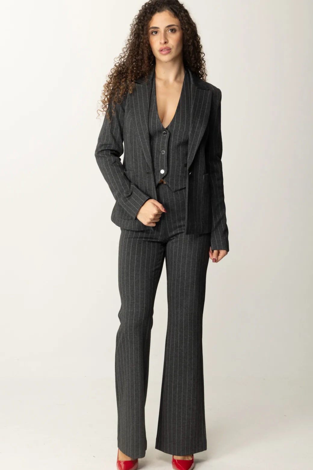 Donna Marciano By Guess Giacca Hayden In Tessuto Gessato
