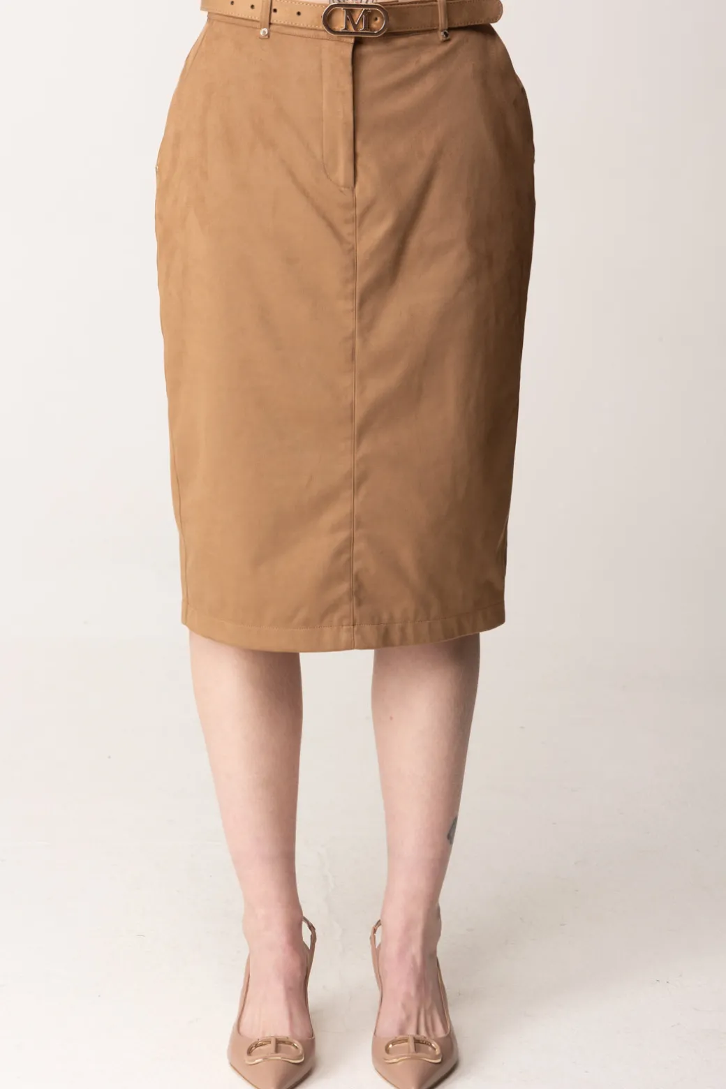 Donna Marciano By Guess Gonna Midi Scamosciata