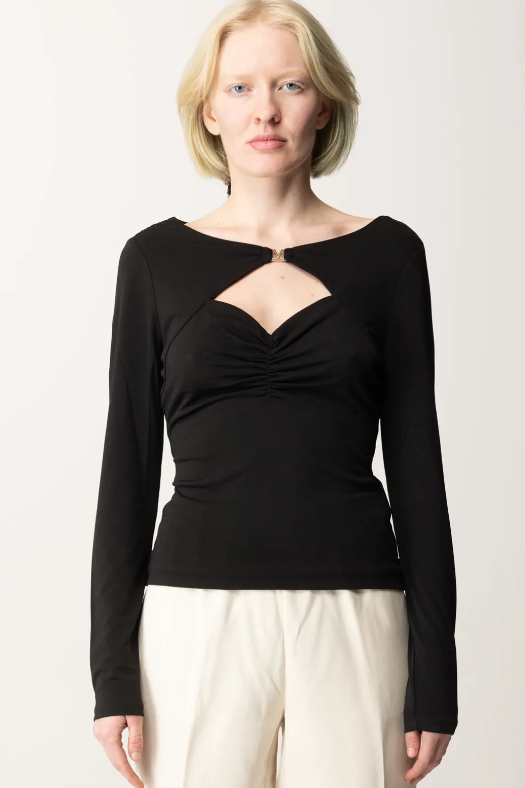 Donna Marciano By Guess Maglia Olga con Cut-out e Scollo Cuore