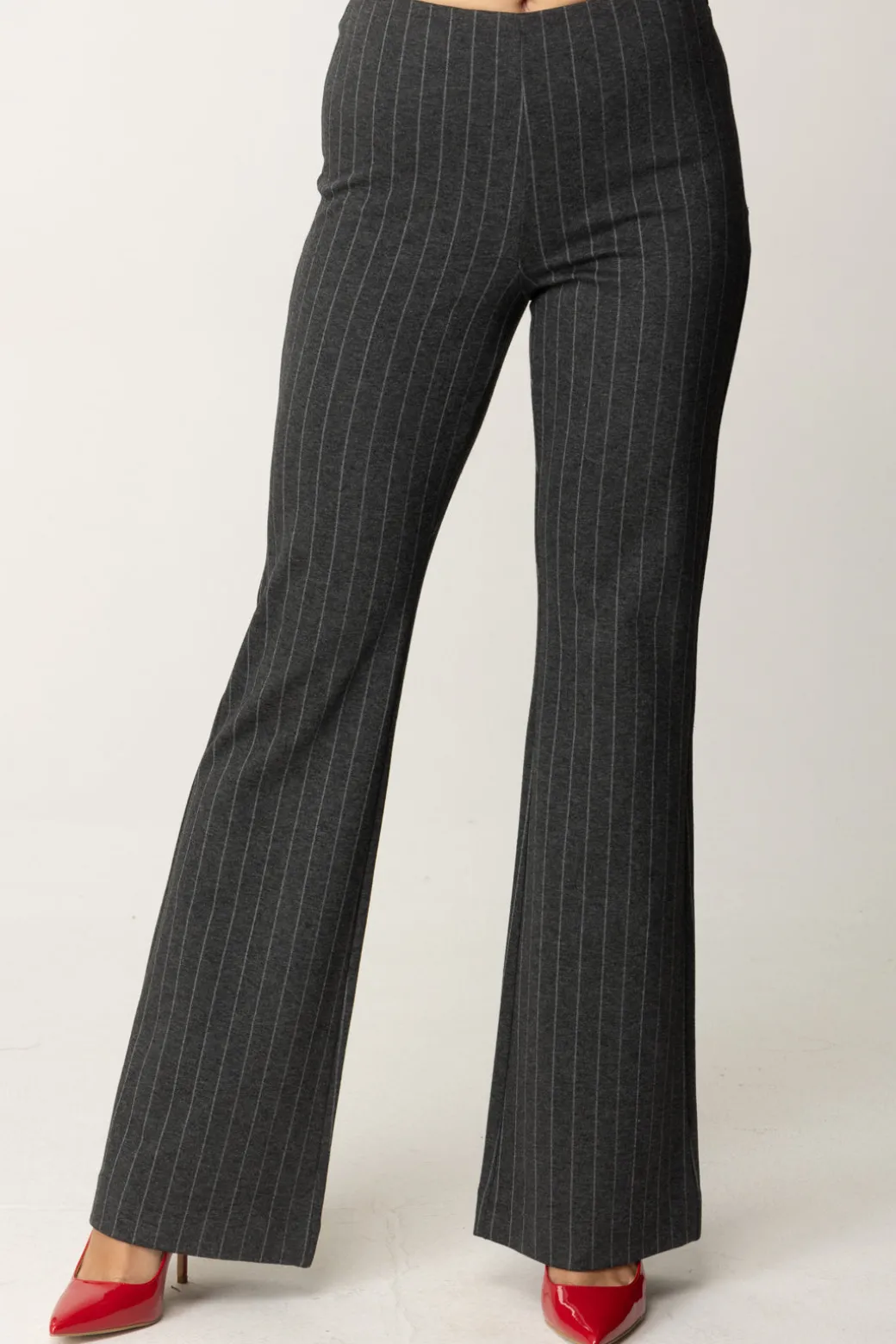 Donna Marciano By Guess Pantaloni Hayden Flare Gessati