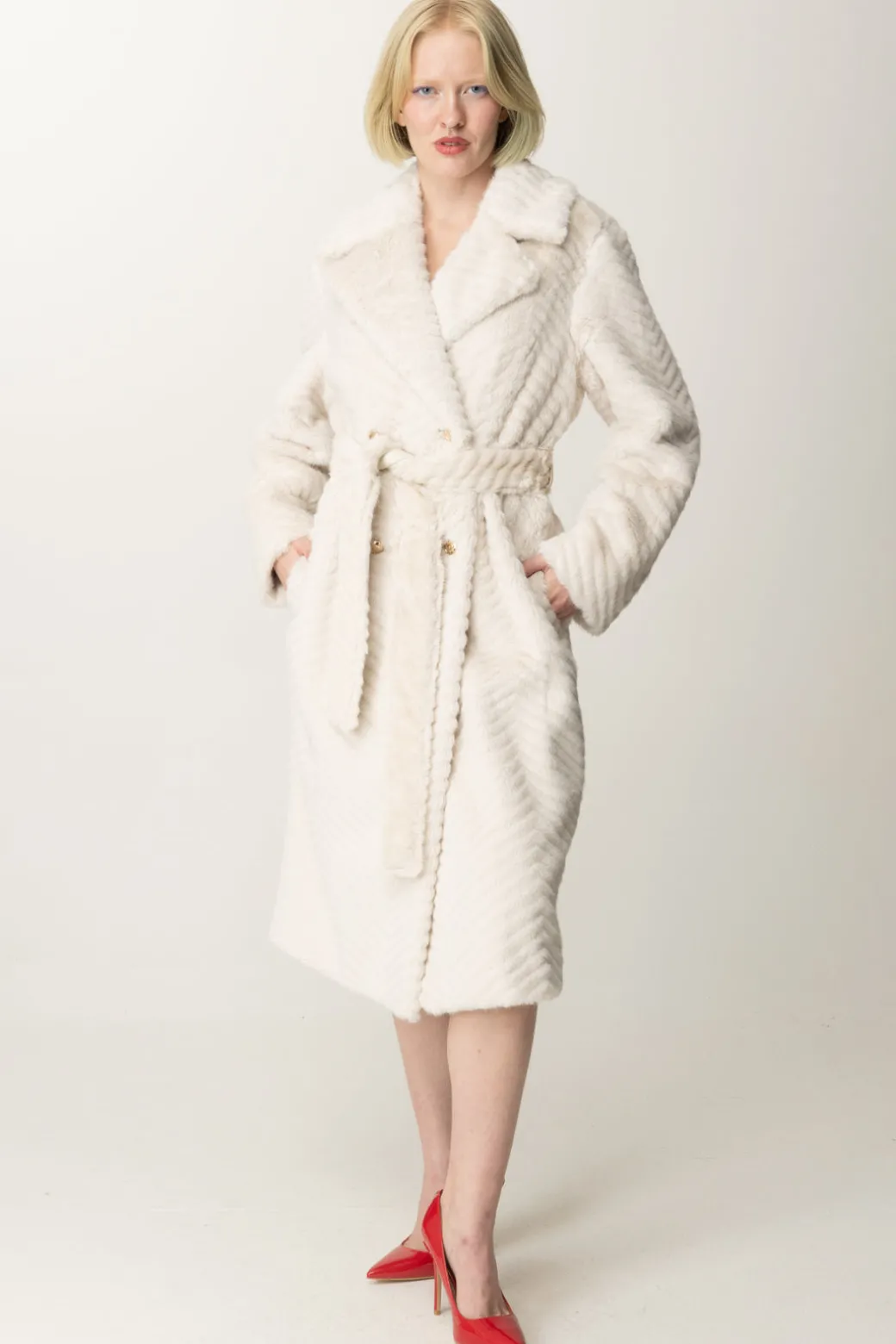 Donna Marciano By Guess Pelliccia Claire In Materiale Sintetico