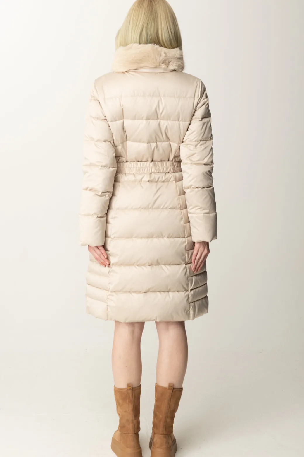 Donna Marciano By Guess Piumino Midi Jastin con Cappuccio