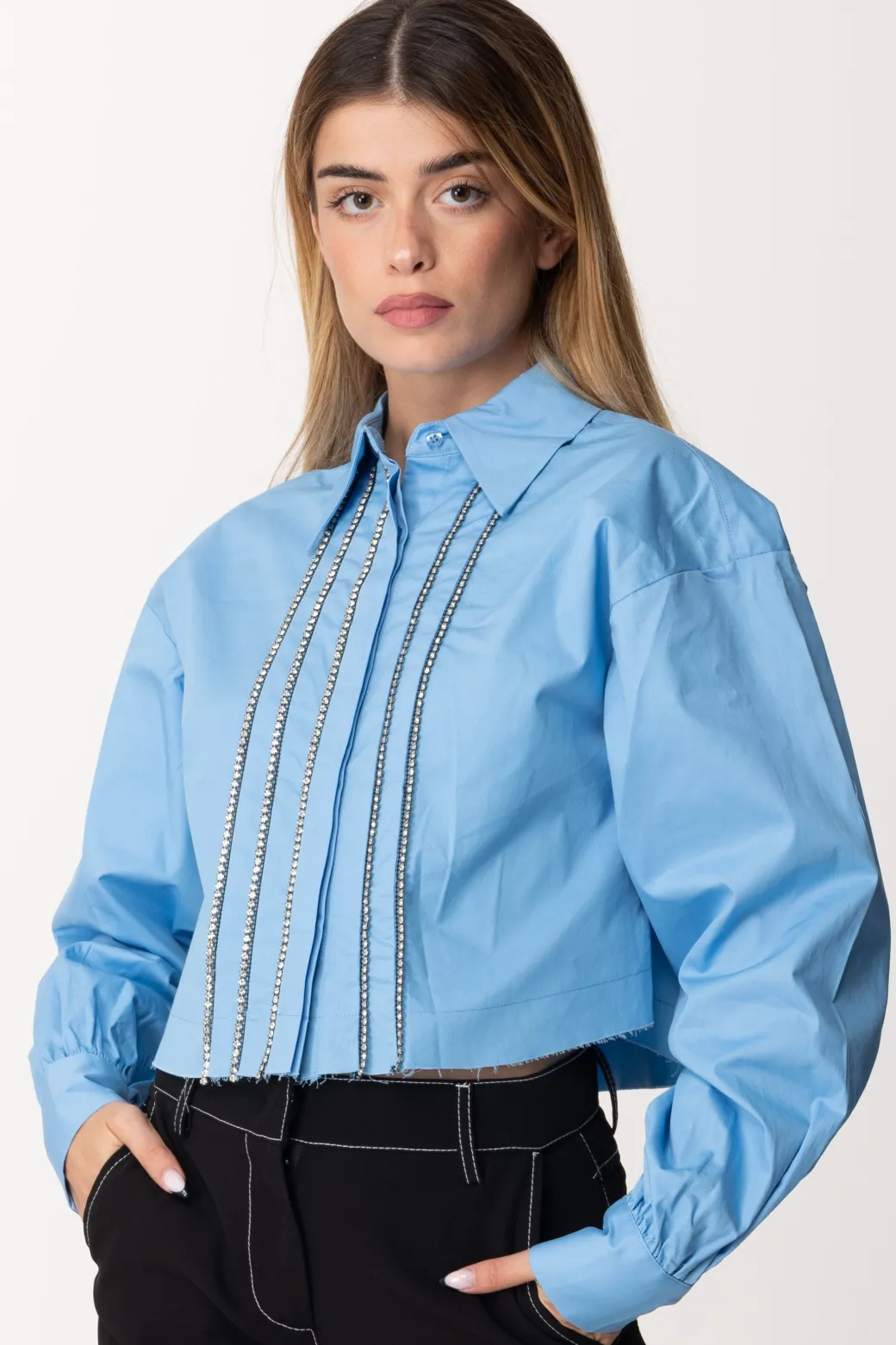 Donna Marco Bologna Camicia Cropped