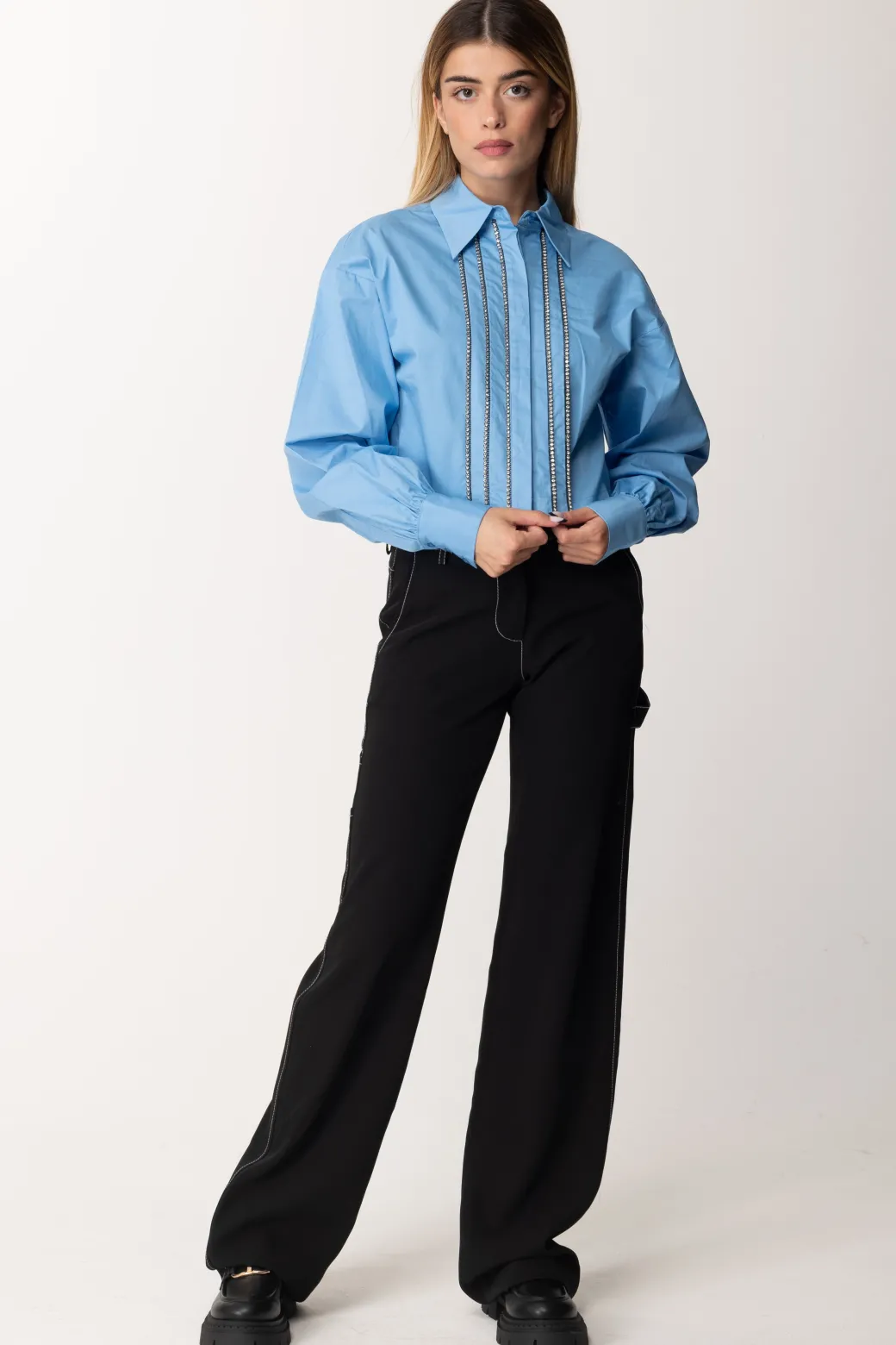Donna Marco Bologna Camicia Cropped
