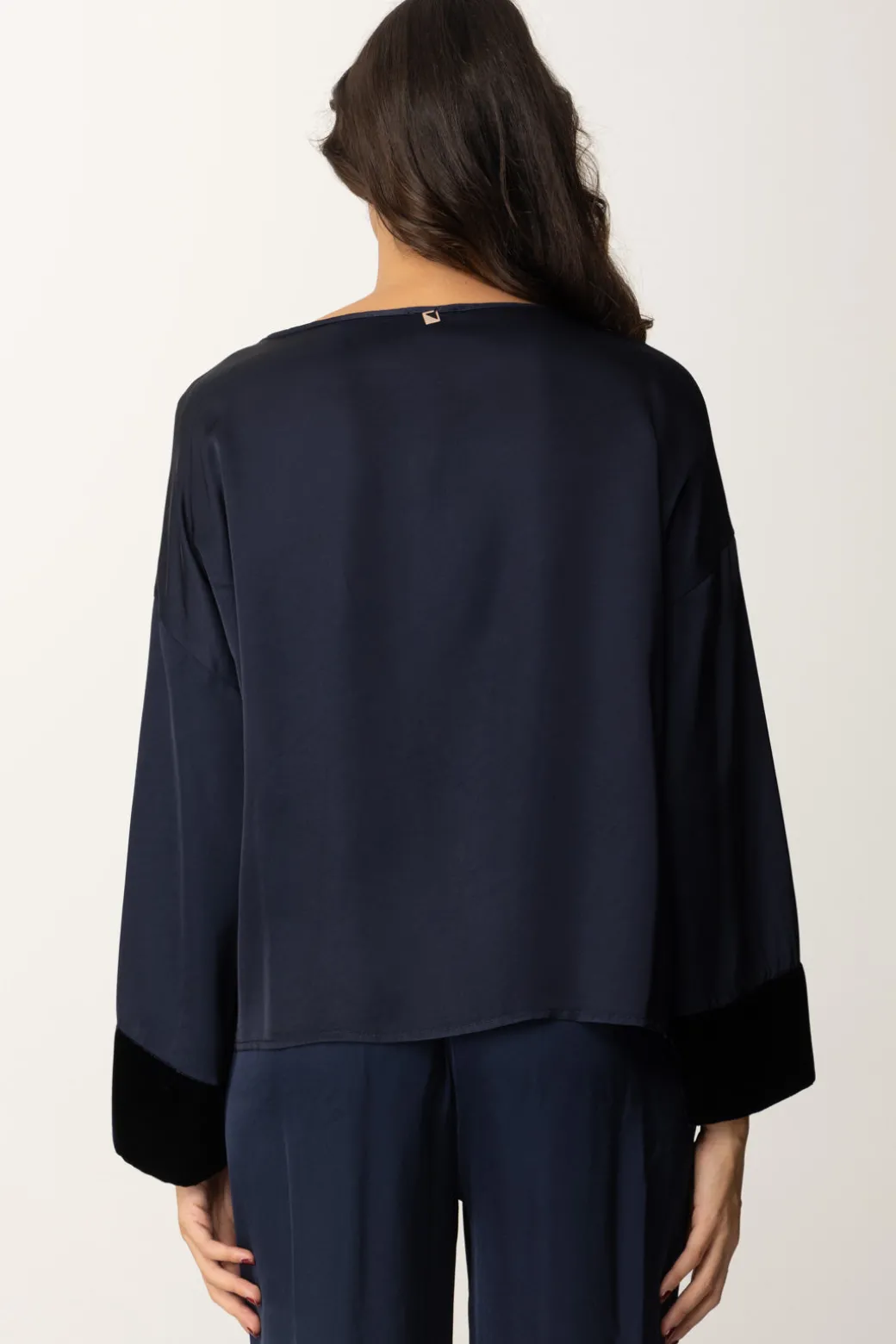 Donna Meme Road sa Oversize con Dettagli In Velluto