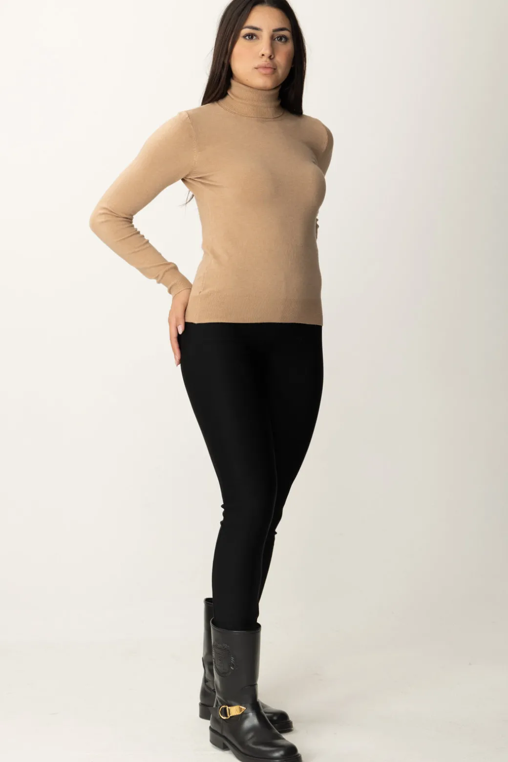 Donna Meme Road Maglia Basica Dolcevita