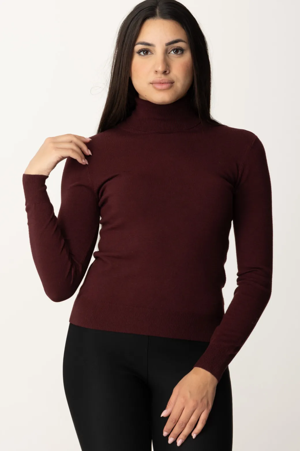 Donna Meme Road Maglia Basica Dolcevita