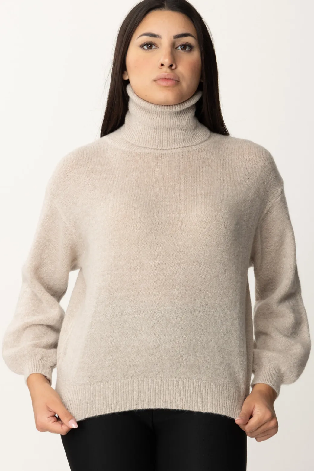 Donna Meme Road Maglione Basico Dolcevita