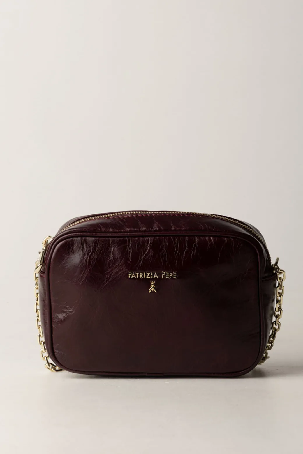 Donna Patrizia Pepe Camera Bag In Pelle Lucida