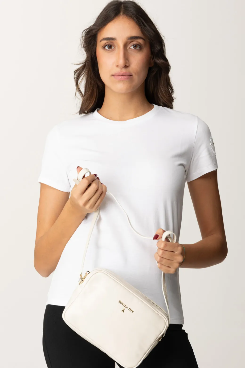 Donna Patrizia Pepe Camera Bag In Pelle