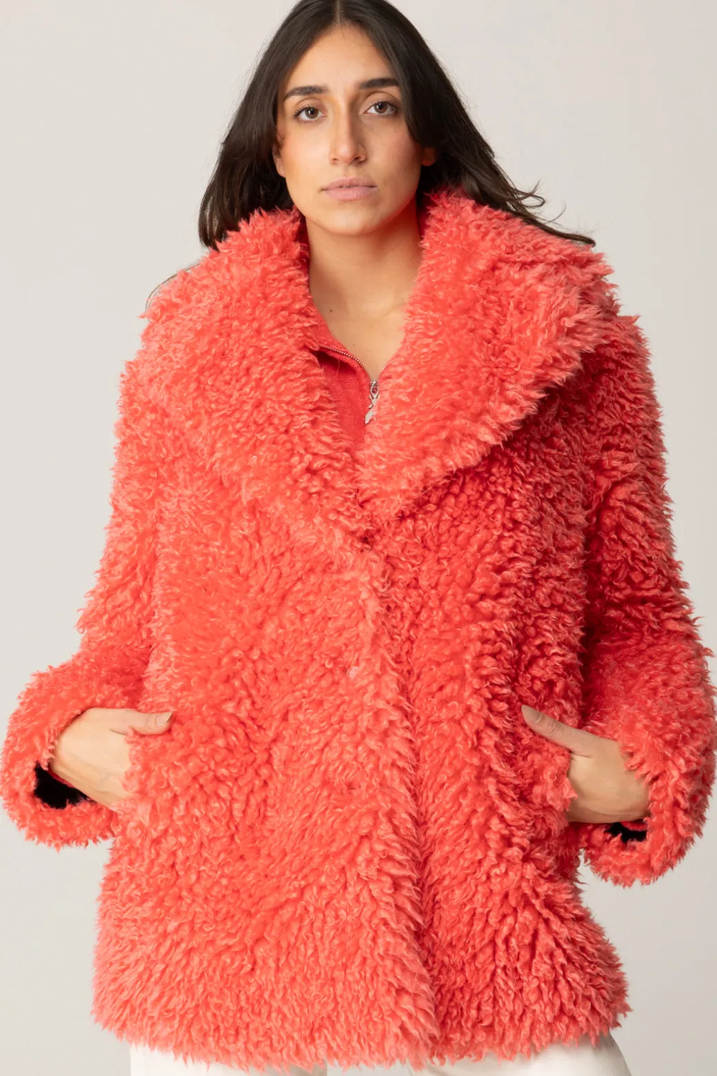 Donna Patrizia Pepe Cappotto Fluffy
