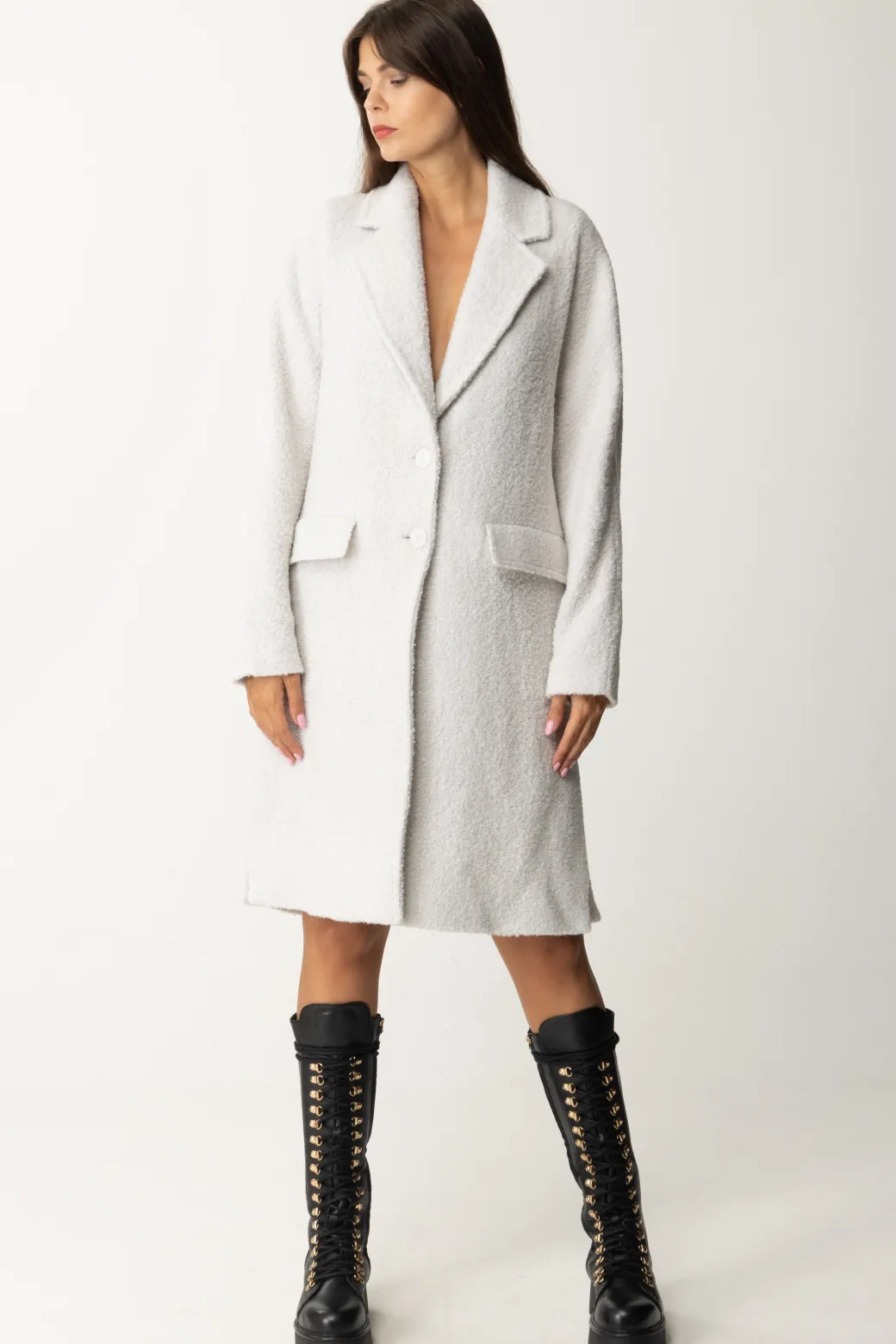 Donna Patrizia Pepe Cappotto Teddy