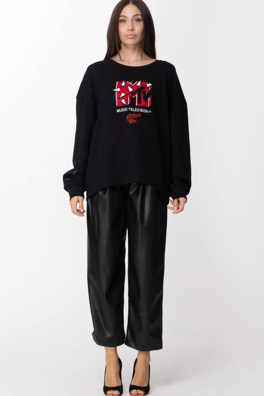 Donna Patrizia Pepe Felpa con Logo Mtv