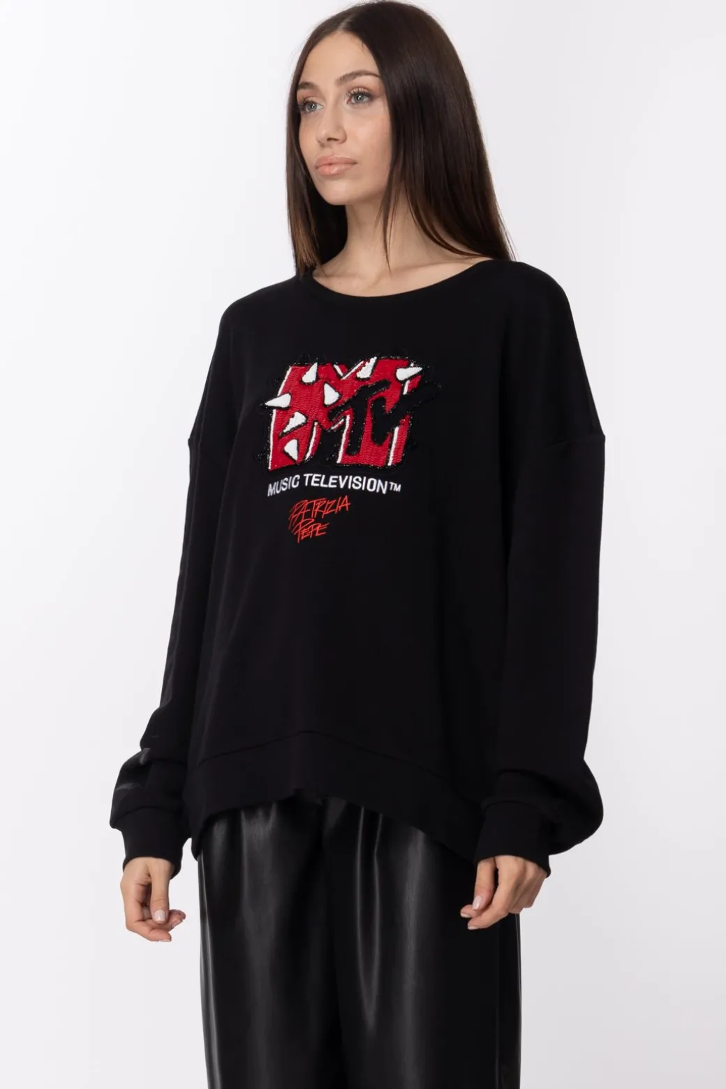 Donna Patrizia Pepe Felpa con Logo Mtv