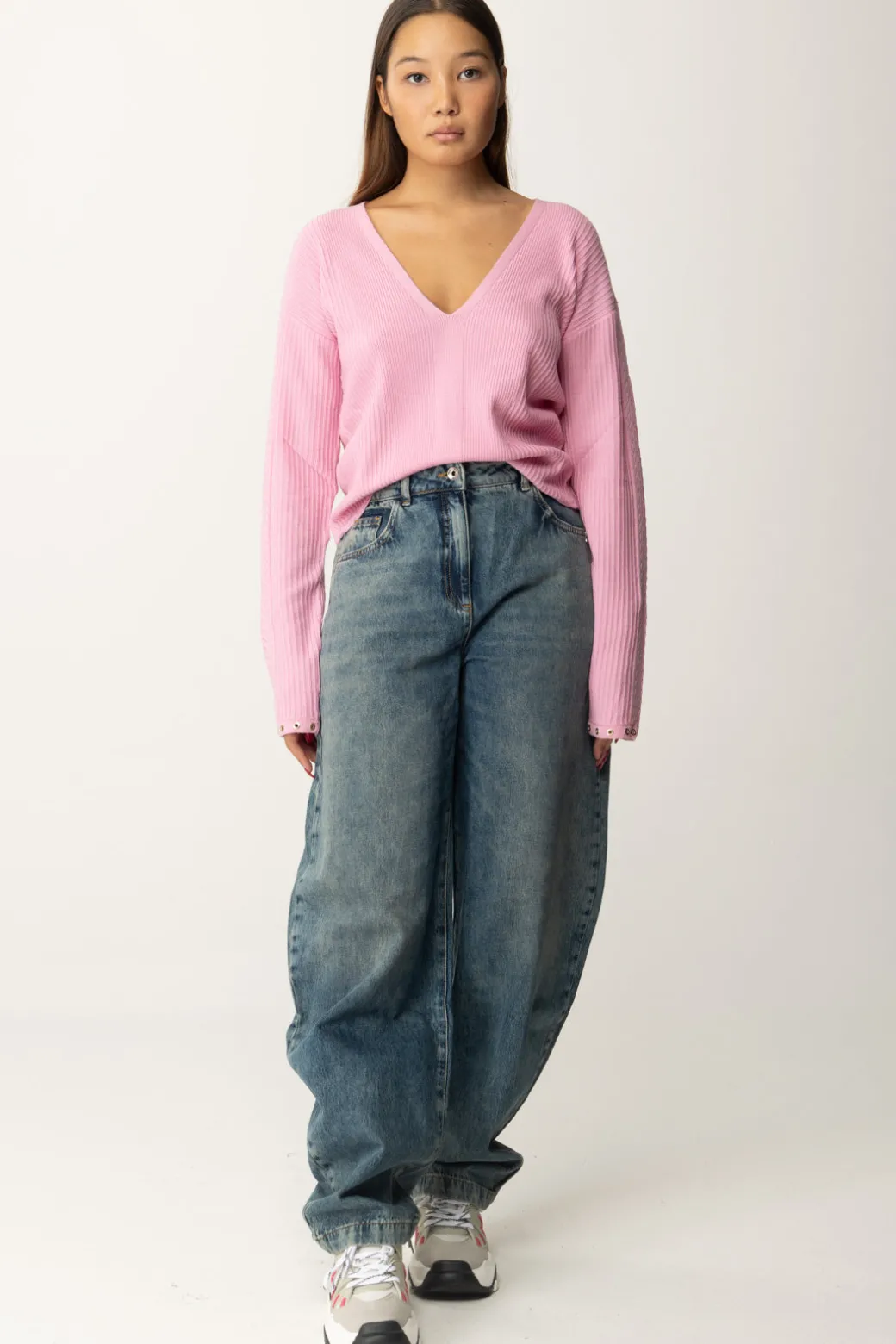Donna Patrizia Pepe Jeans Baggy a Vita Alta