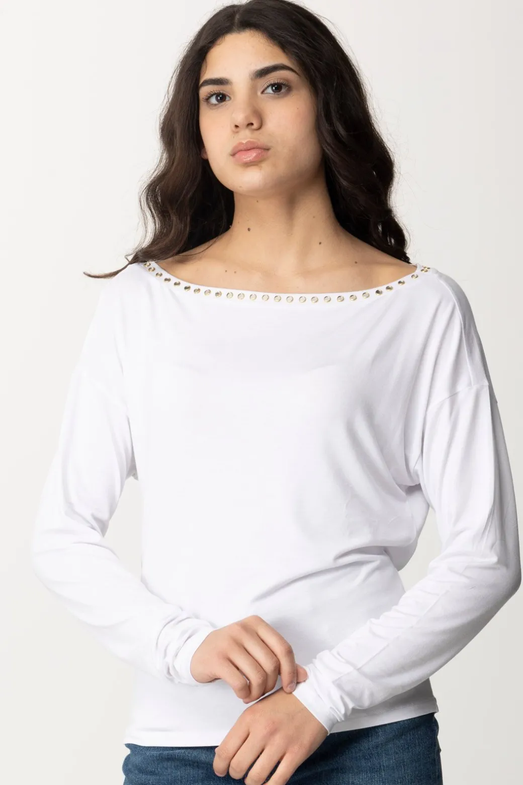 Donna Patrizia Pepe Maglia con Scollatura Specchietti
