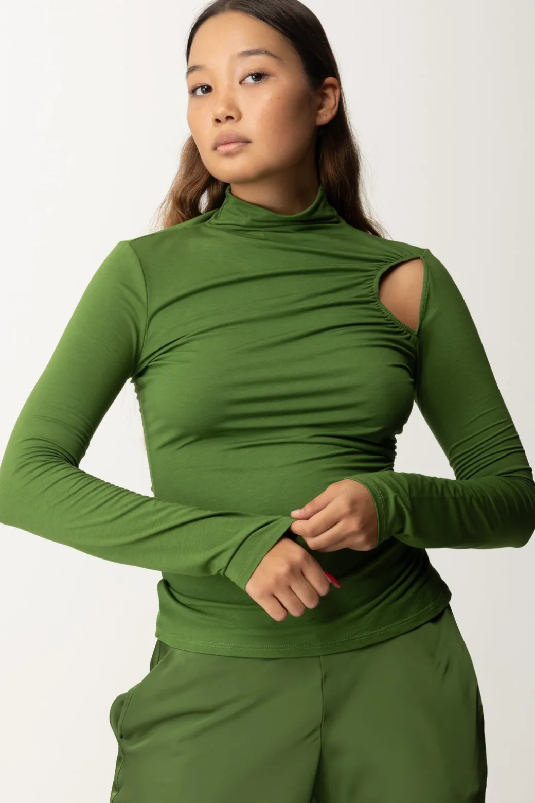 Donna Patrizia Pepe Maglia Dolcevita con Cut-out
