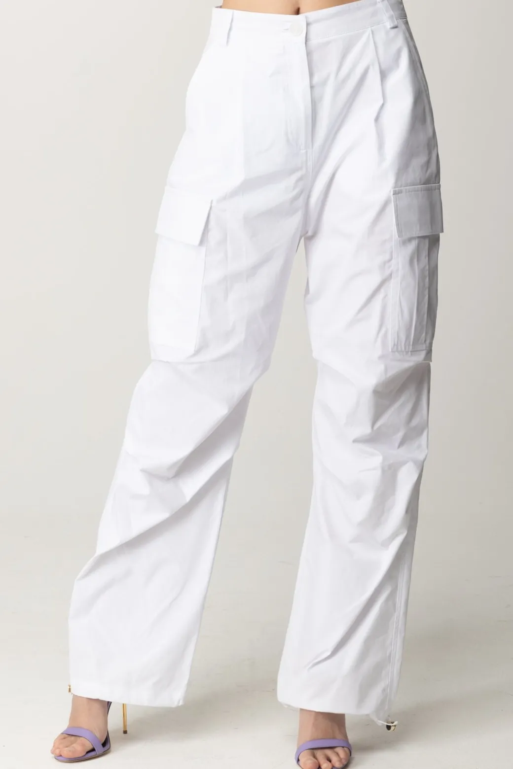 Donna Patrizia Pepe Pantalone Cargo In Cotone
