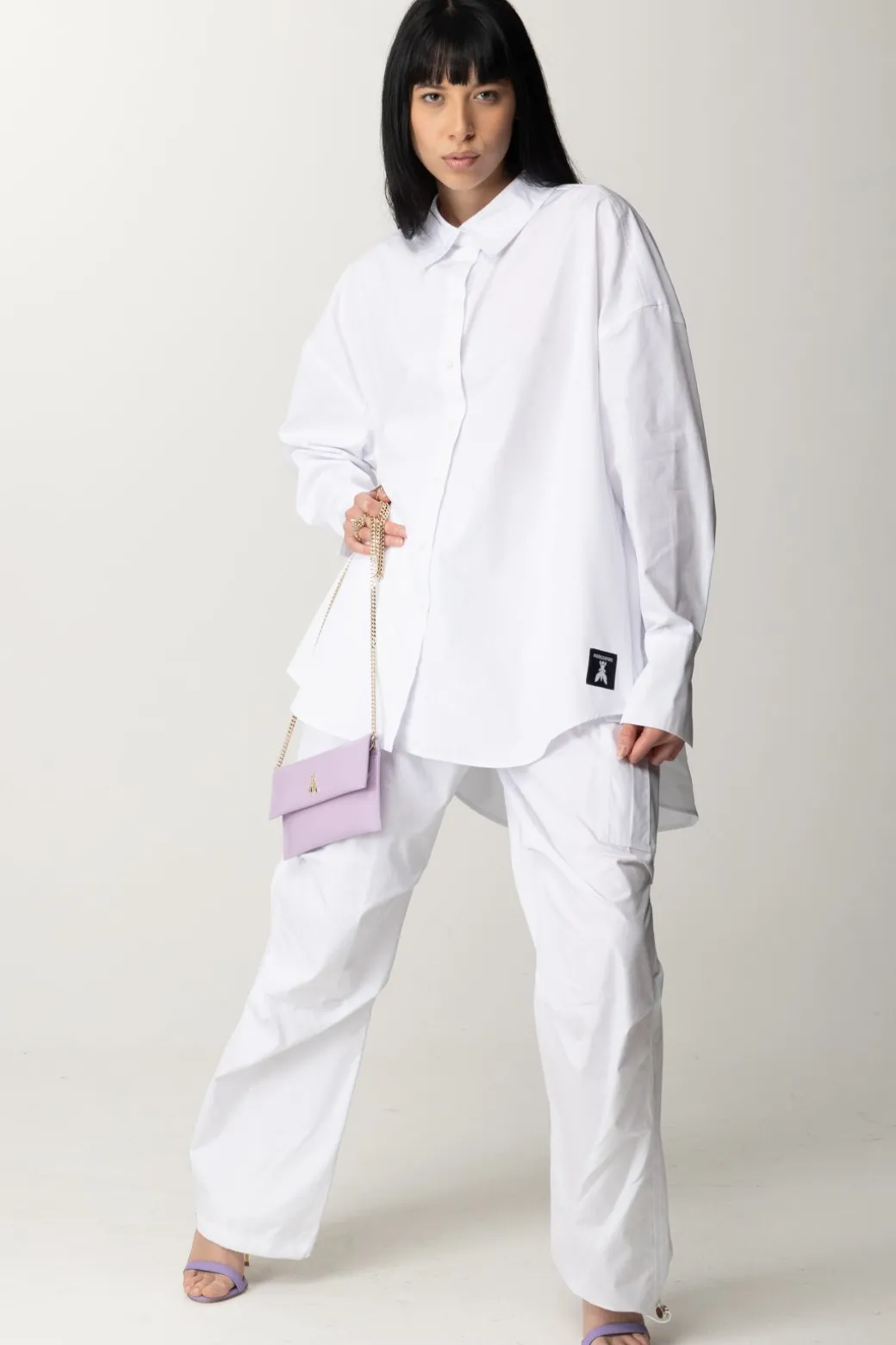 Donna Patrizia Pepe Pantalone Cargo In Cotone