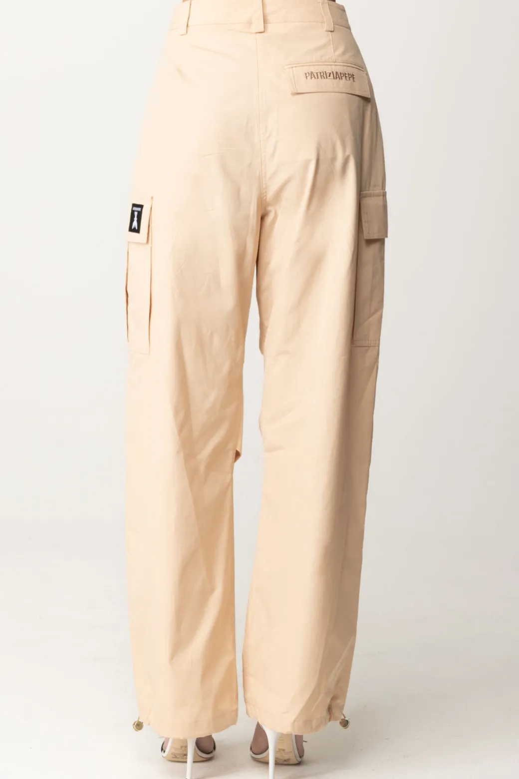 Donna Patrizia Pepe Pantalone Cargo In Cotone