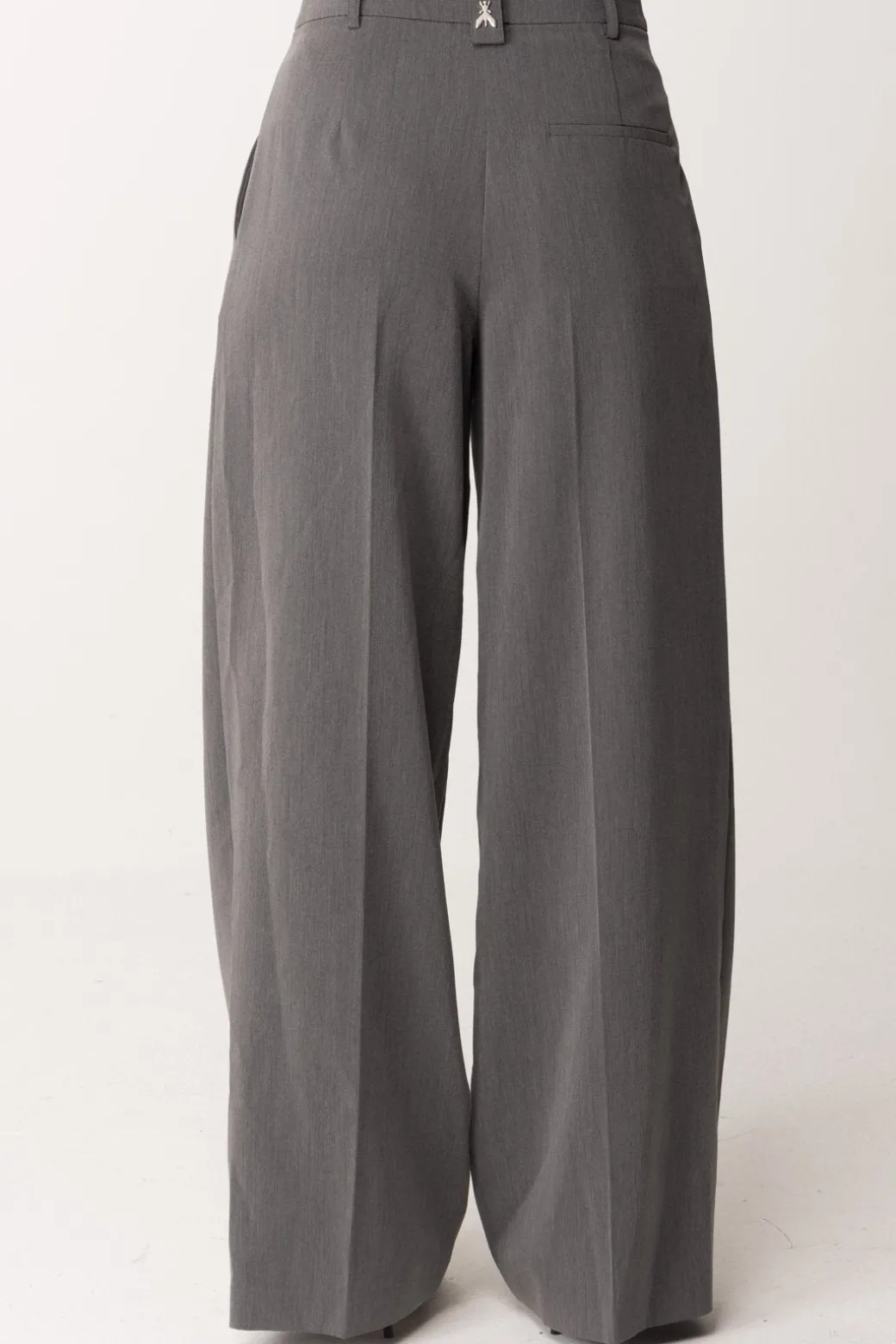 Donna Patrizia Pepe Pantaloni Wide Leg con Pieghe In Viscosa